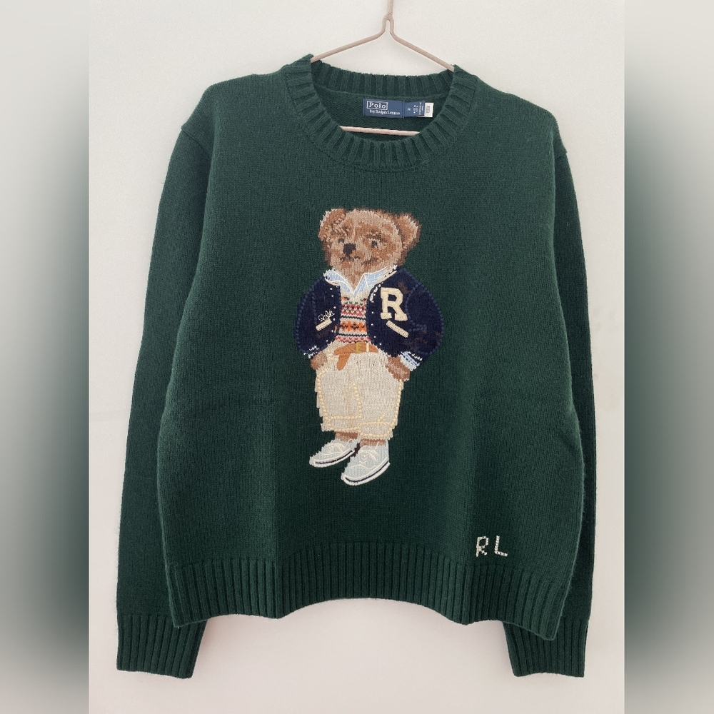 Polo Ralph Lauren Green Bear Sweater